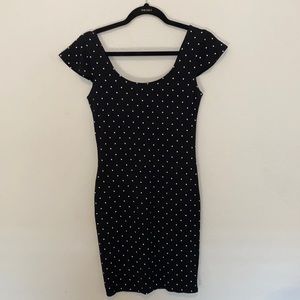Forever 21 Polkadot Black Dress